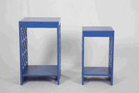 الأزرق الحديثة الجداول التعشيش، مريح طاولة السرير الخشبية 58 سم الارتفاع