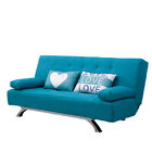 خفيفة الوزن النسيج الأزرق سرير أريكة قابلة للطي للمنزل